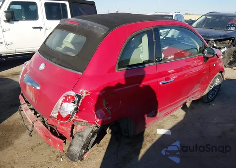 2012 Fiat 500C Lounge from USA, damaged, VIN 3C3CFFER2CT109349